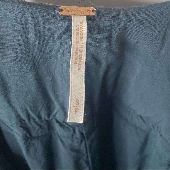 Free People Dear You Printed Mini Dress Blue Combo - Picture 3 of 7